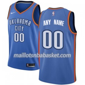 Maillot Homme Oklahoma City Thunder Personnalisable Nike 2017-18 Bleu Swingman
